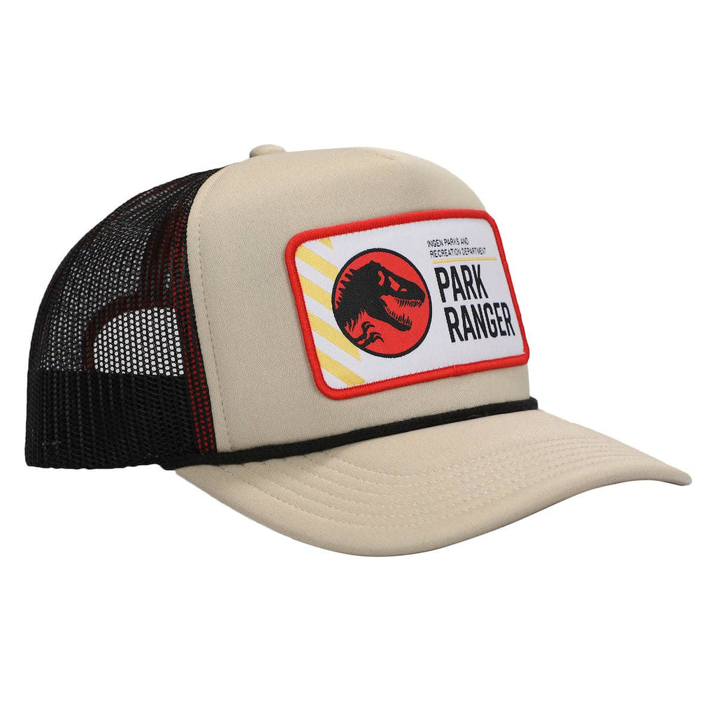Jurassic Park Ingen Park Ranger Men's Tan Foam Trucker Hat