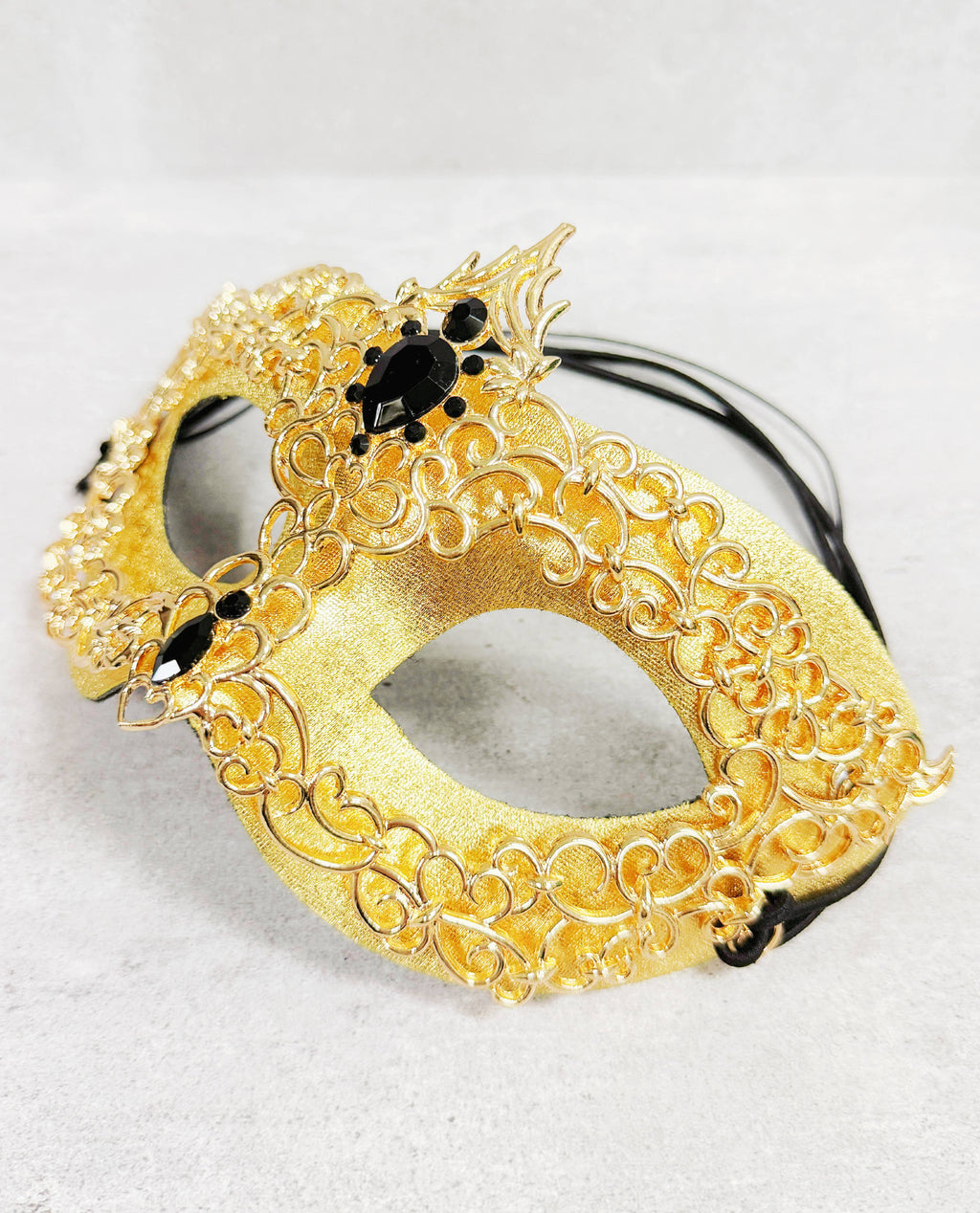 Gold gold masquerade Mask, 2 in 1 mask, Venetian mask