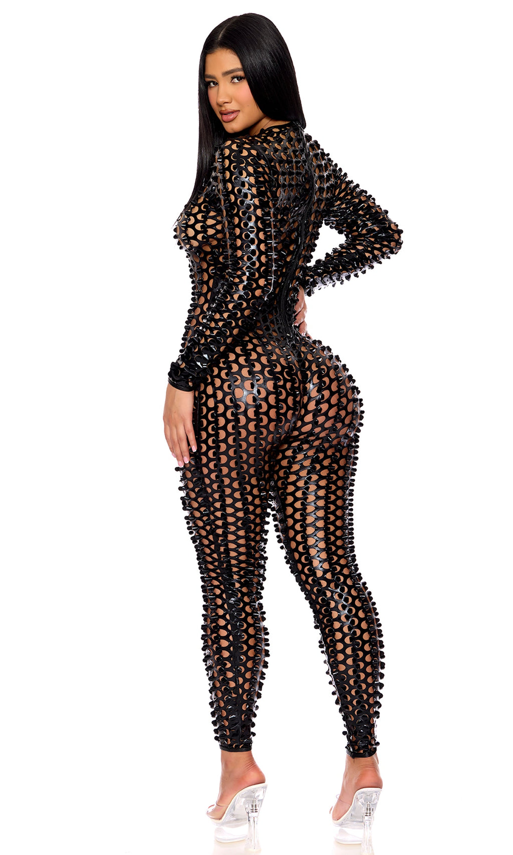 Lasercut Holes Jumpsuit