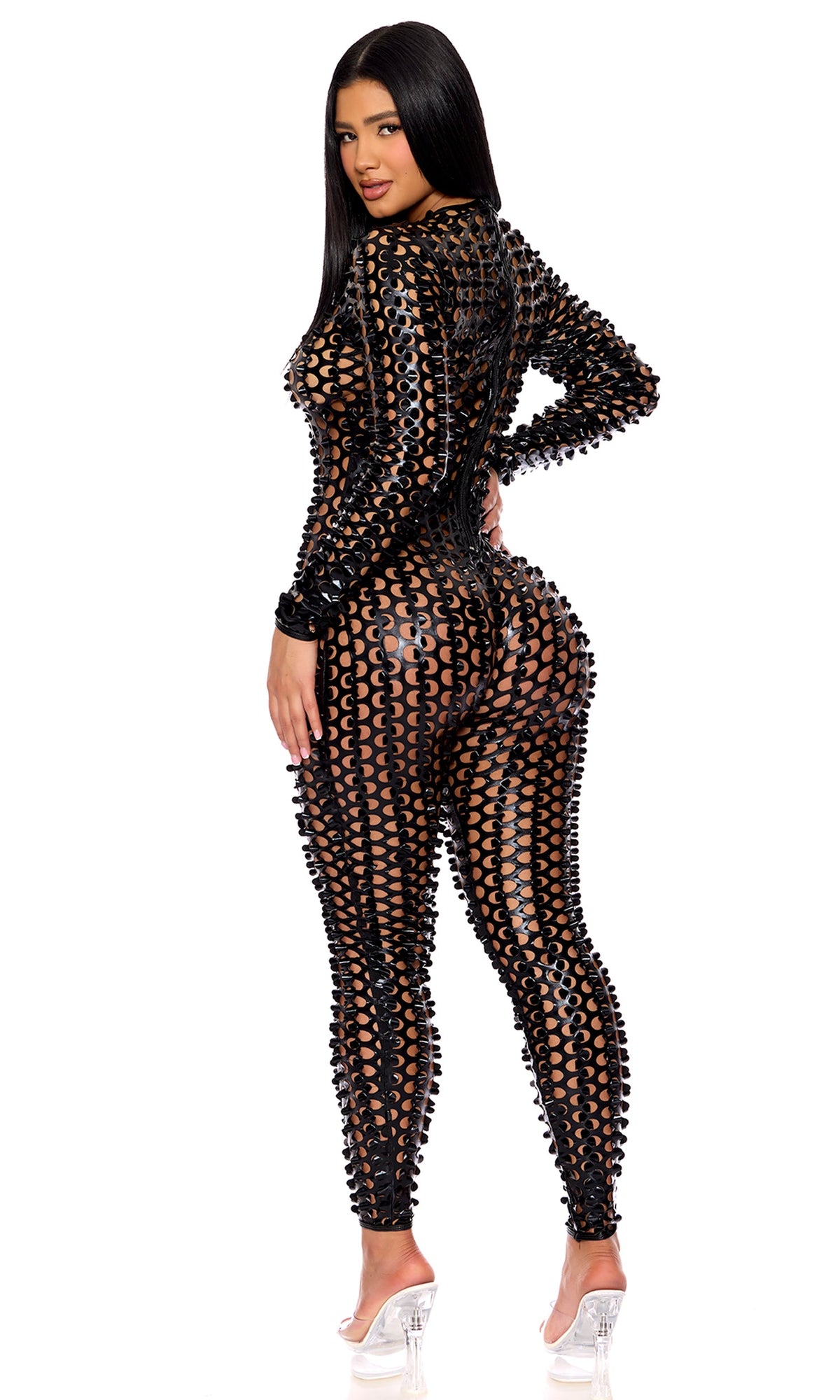 Lasercut Holes Jumpsuit