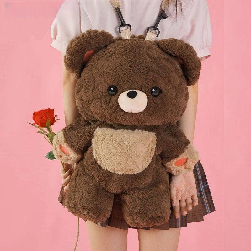 Cute Plush Teddy Bear Backpack