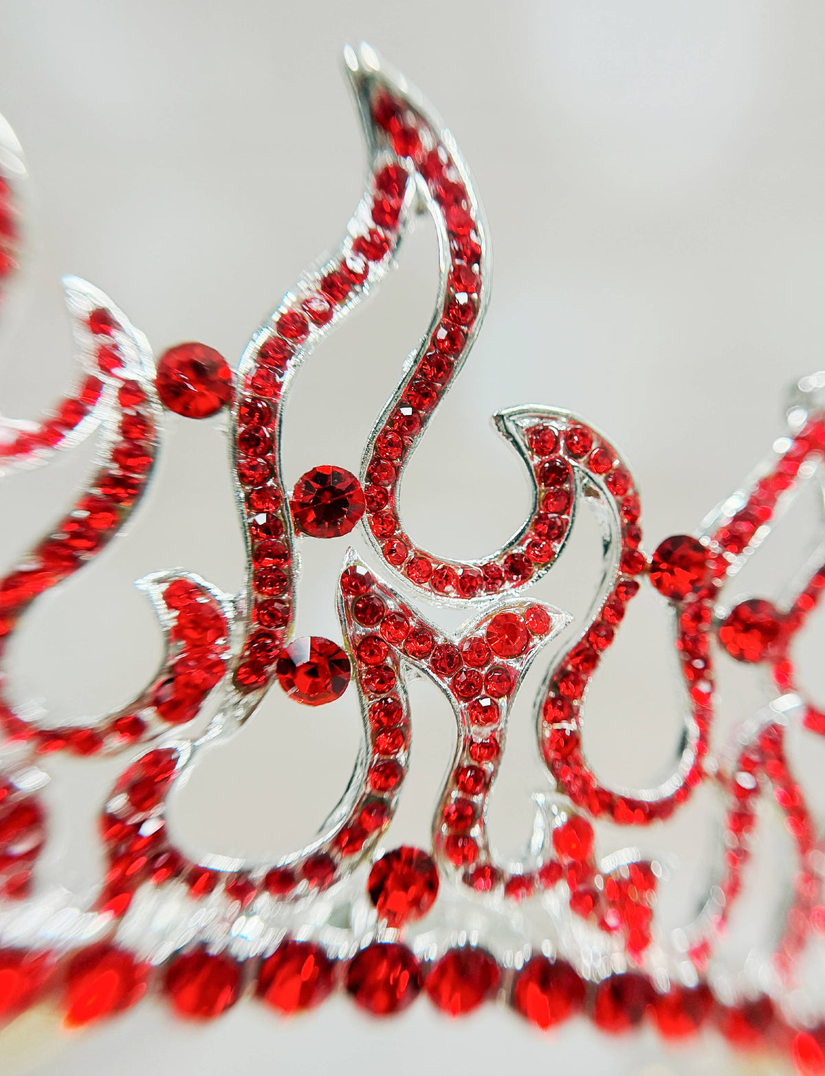 Flame of Fire Crown, Holy Fire Tiara, Red Crystal Crown