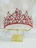 Flame of Fire Crown, Holy Fire Tiara, Red Crystal Crown