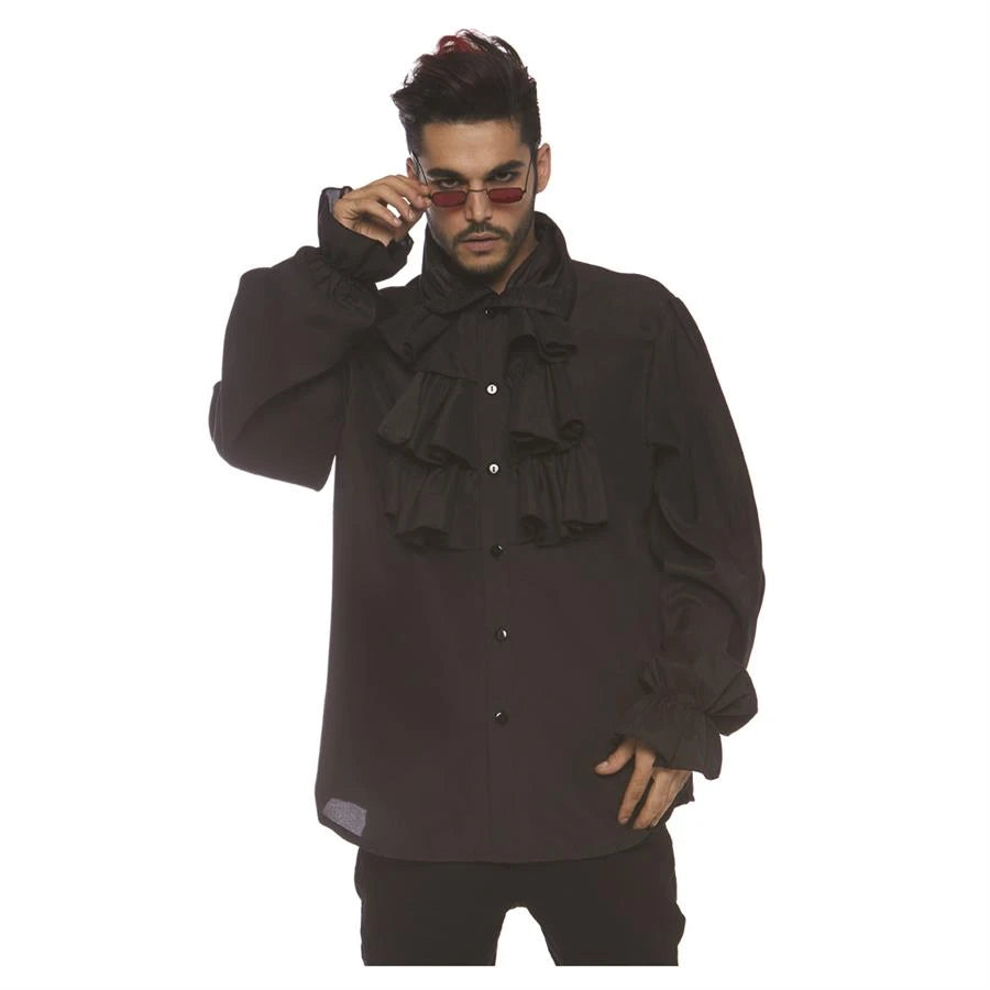 Ruffle front shirt