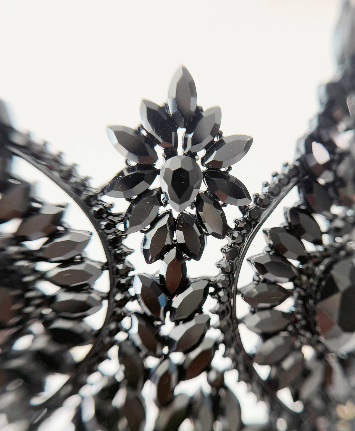 Black Gothic Crown, Black Stone Tiara, Halloween Cosplay