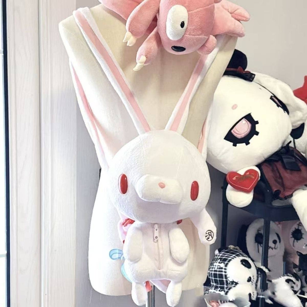 Cute Red-Eyed Rabbit Plush Backpack