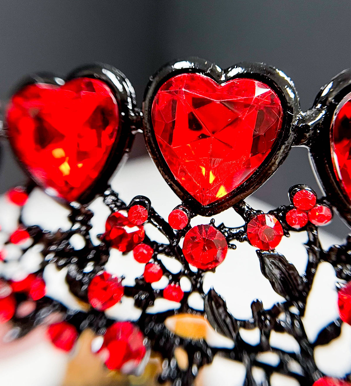 Queen of Heart Crown, Evil Witch Headband, Costume Headpiece