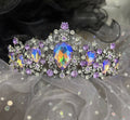 Baroque Purple Crystal Rhinestone Head Piece Accessories