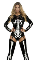 Snazzy Skeleton Sexy Costume