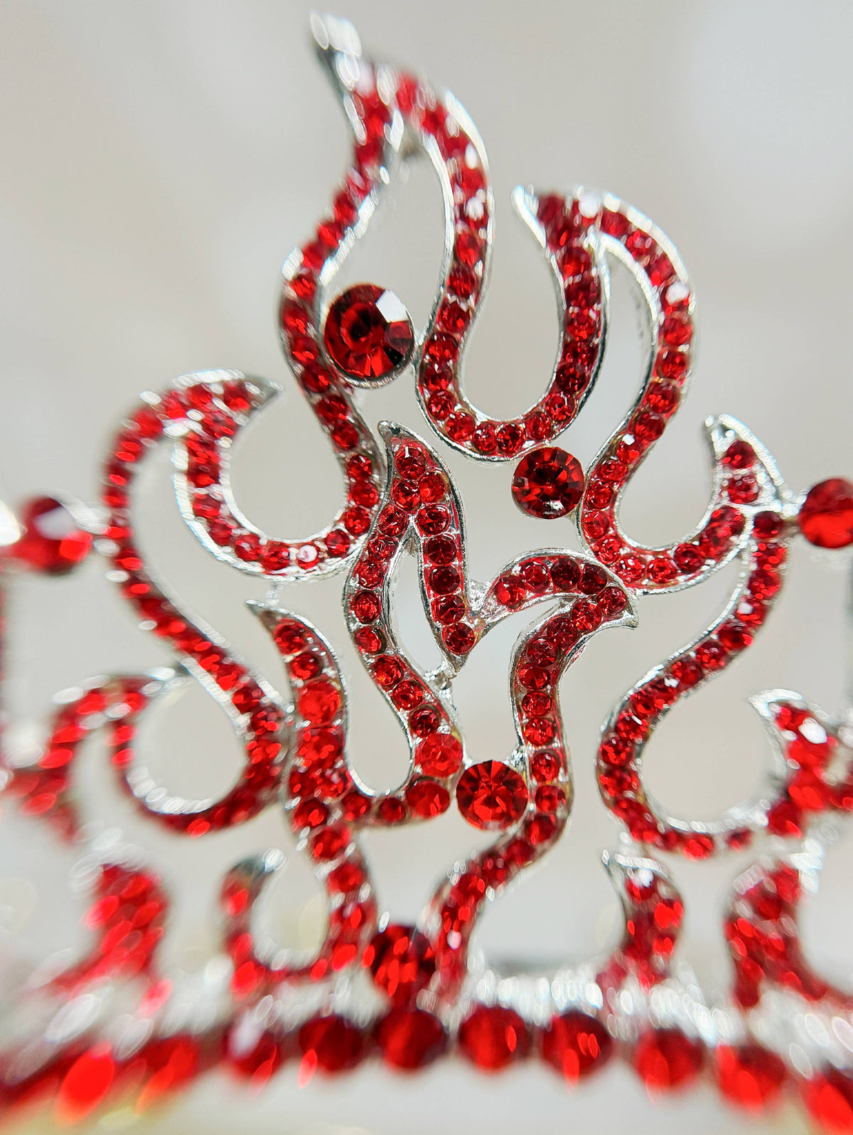 Flame of Fire Crown, Holy Fire Tiara, Red Crystal Crown