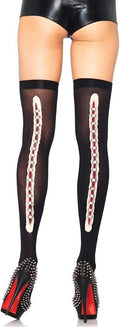 Thigh high with stapled wound