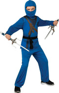 Blue Dragon Warrior Ninja Kids Costume