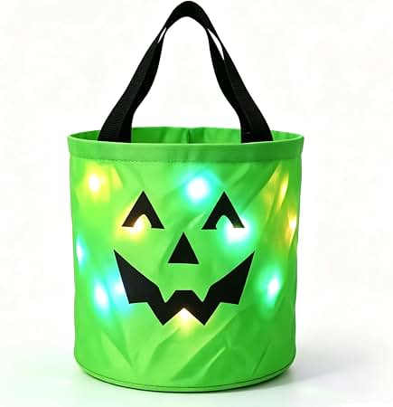 Light Up Halloween Basket