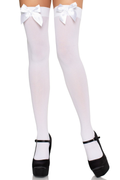 White tights white bow