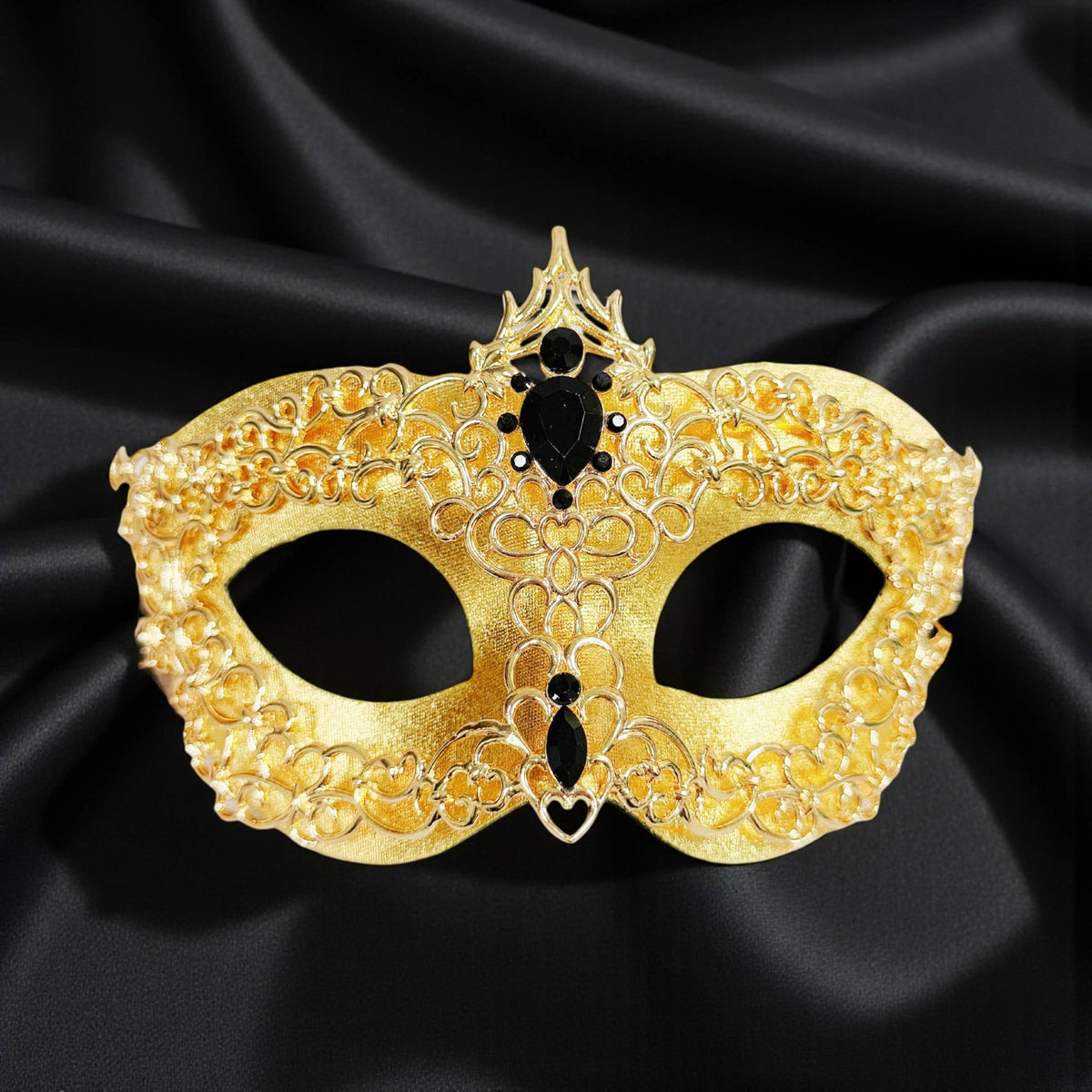 Gold gold masquerade Mask, 2 in 1 mask, Venetian mask