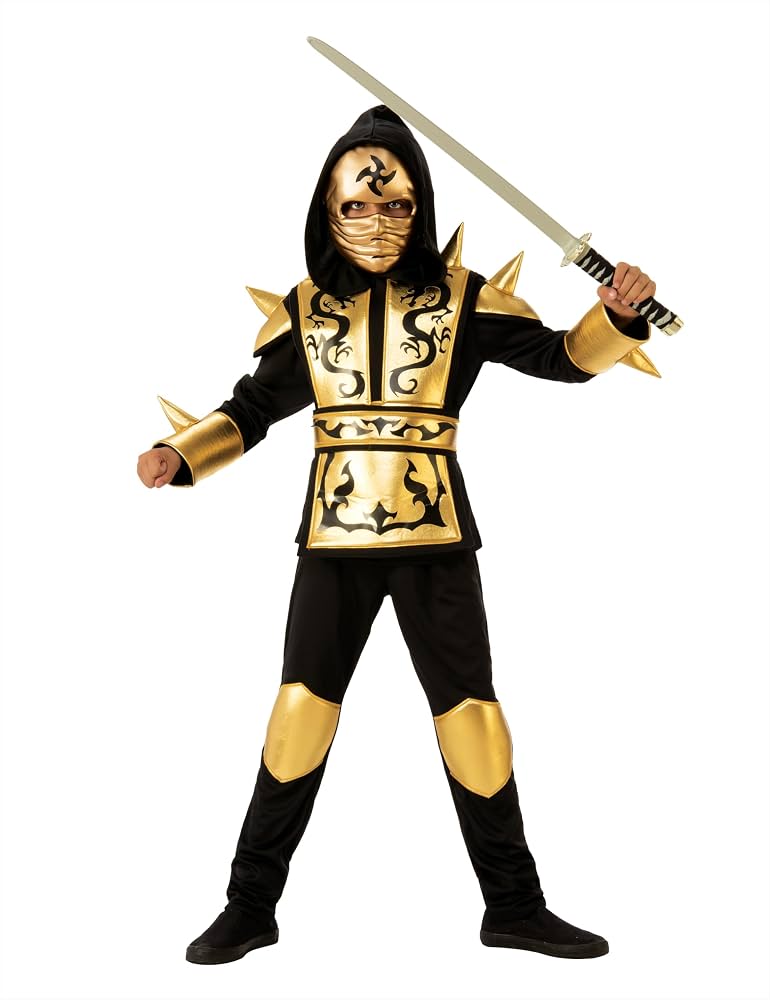 Golden Ninja Kids Costume
