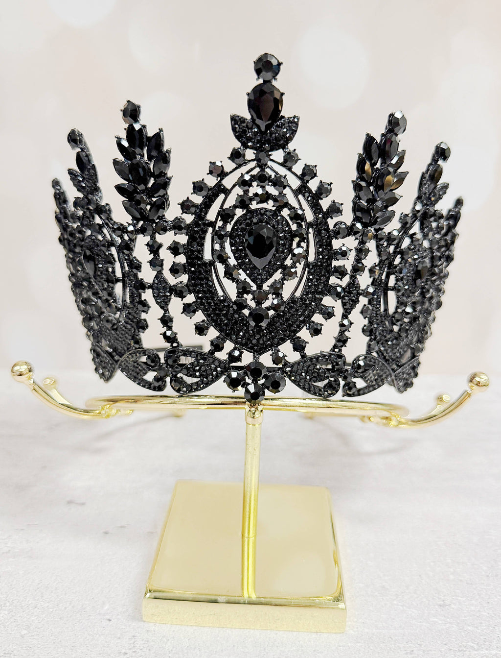Black Goth Crown, Halloween Costume Crown, Black Comb Crown