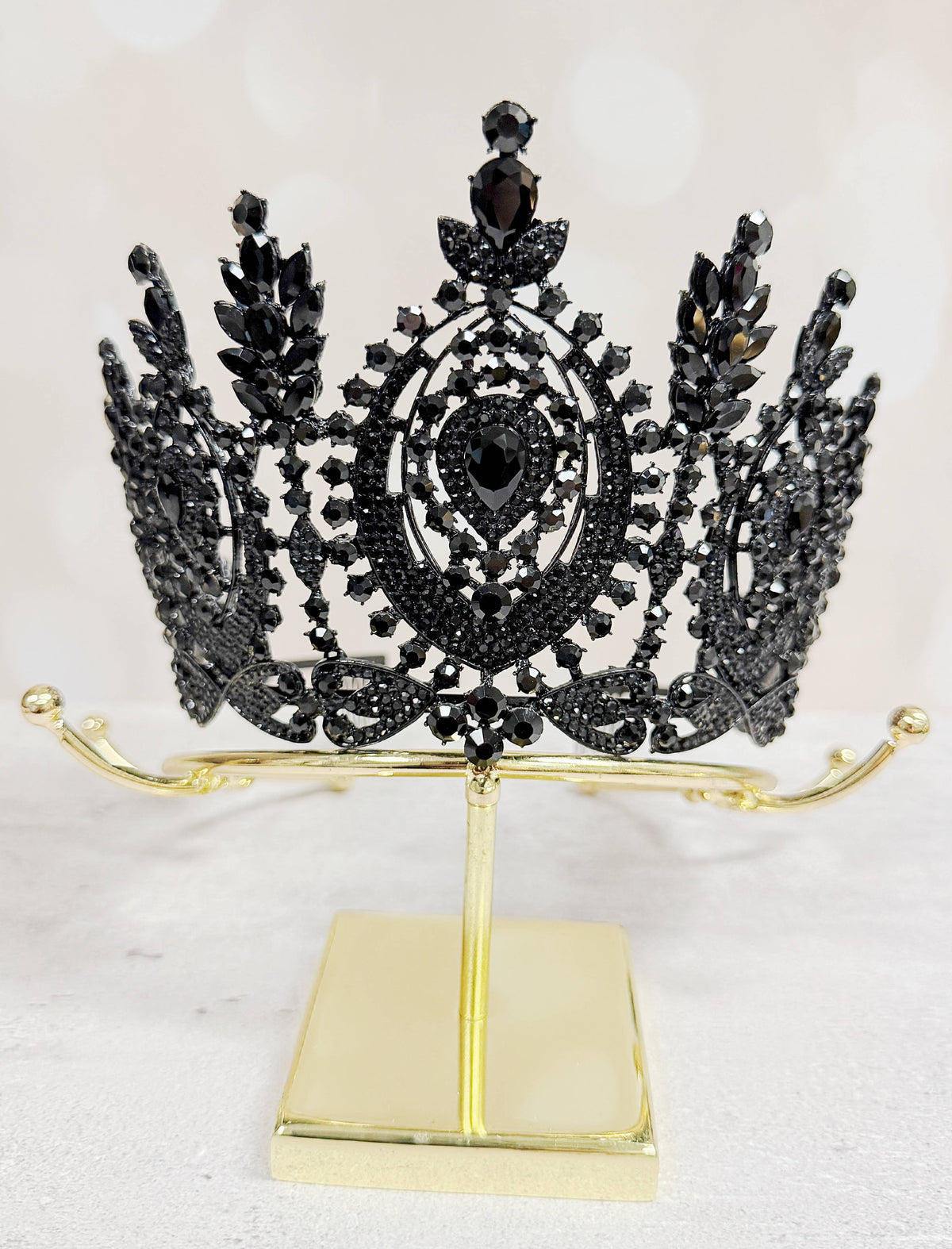 Black Goth Crown, Halloween Costume Crown, Black Comb Crown