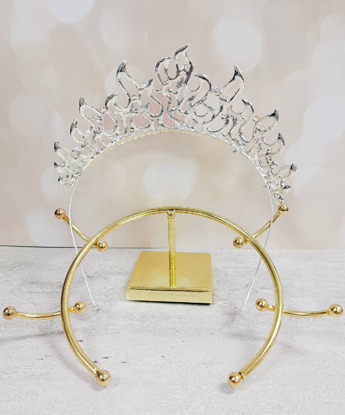 Flame of Fire Crown, Holy Fire Tiara, Red Crystal Crown