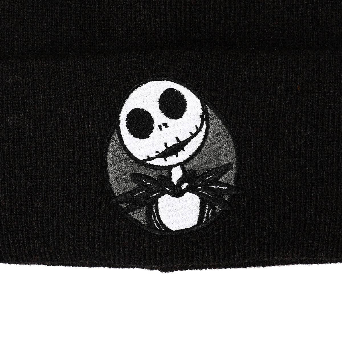 Nightmare Before Christmas Jack Skellington Black Cuff Beanie