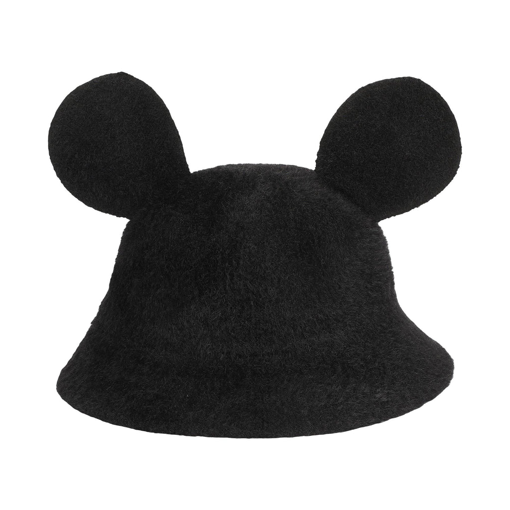 Mickey Mouse Fuzzy Knit With Foam Filled Ears On Bell Shape Bucket Hat