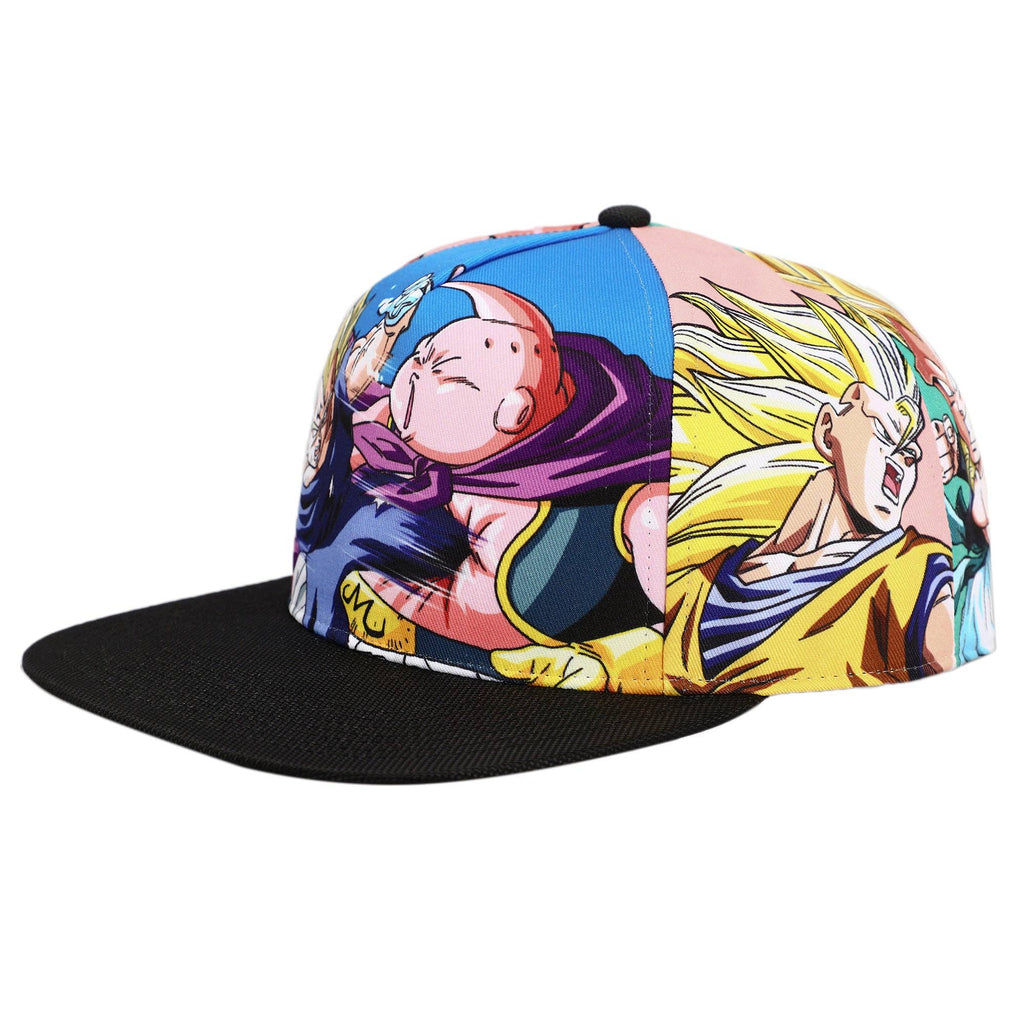 Dragon Ball Z Majin Buu & Goku Sublimation Panel Baseball Cap