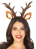 Fawn Ear Antler Headband