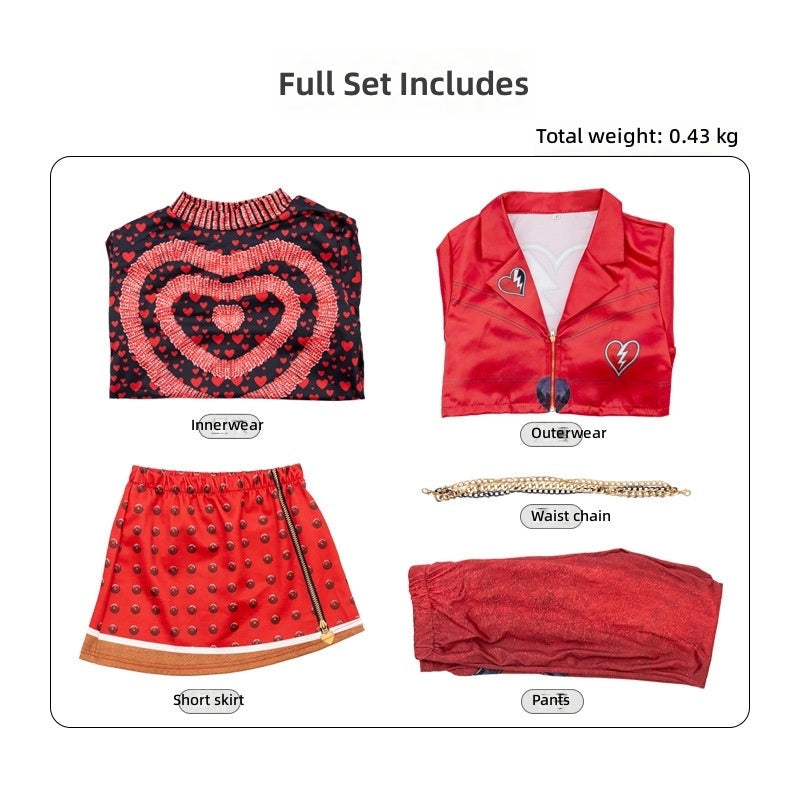 Red Daughter Kid Costume