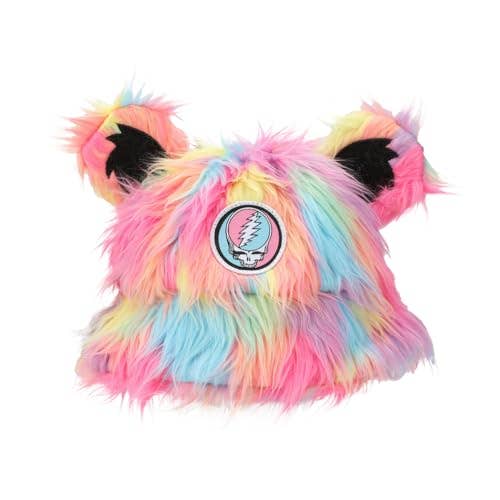 Grateful Dead Logo Multicolored Bucket Hat With 3D Bear Ears