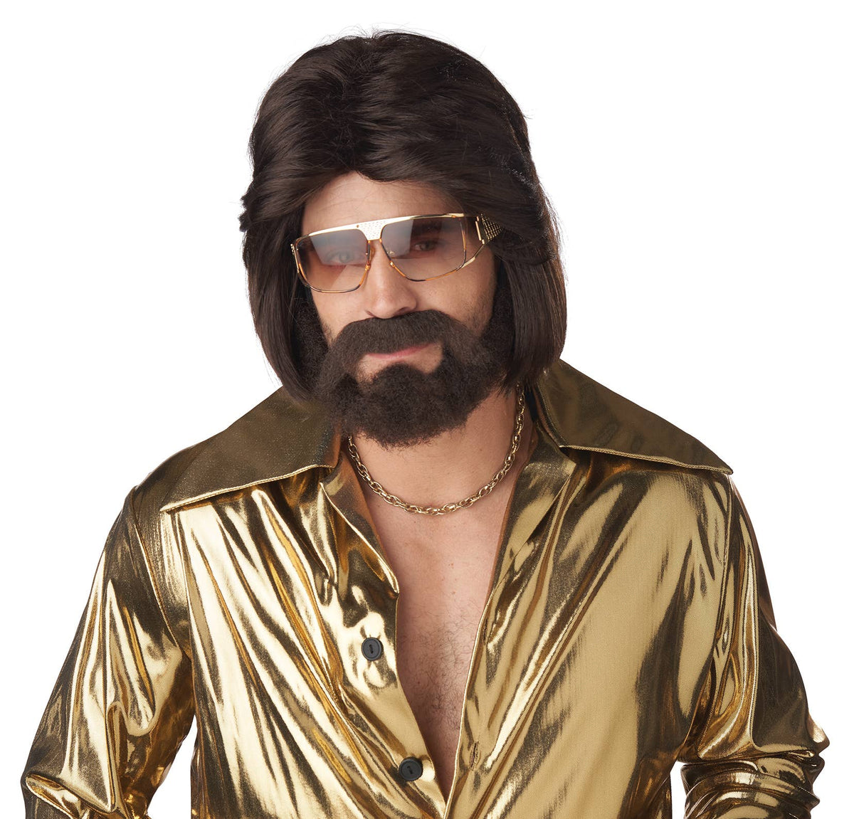 Sexy 70's Man Wig, Beard & Moustache