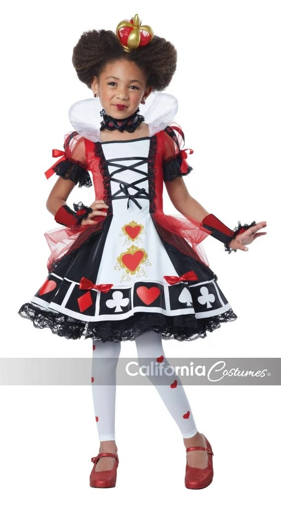 Deluxe queen of hearts Kid Costume