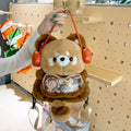Cute Plush Raccoon Backpack