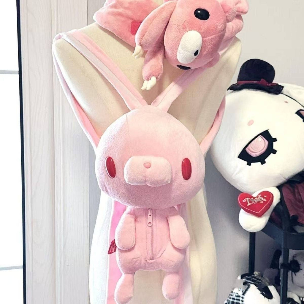 Cute Red-Eyed Rabbit Plush Backpack