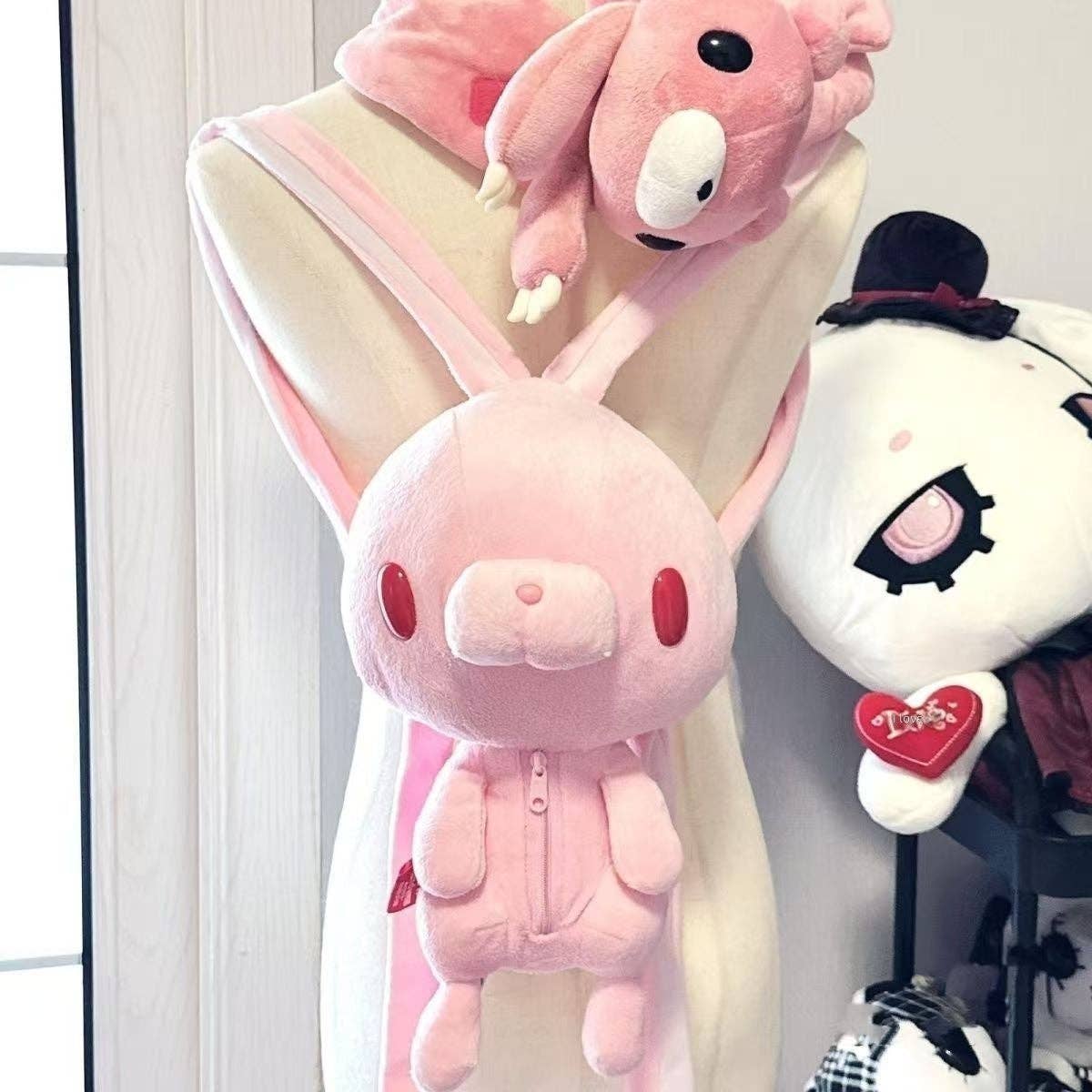 Cute Red-Eyed Rabbit Plush Backpack