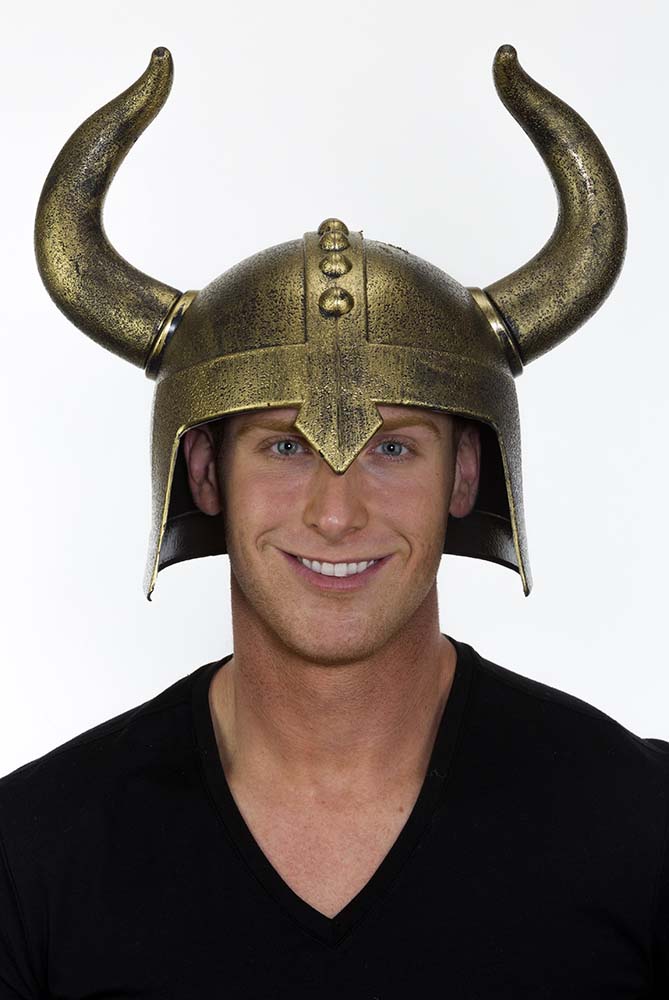 Bronze horn helmet
