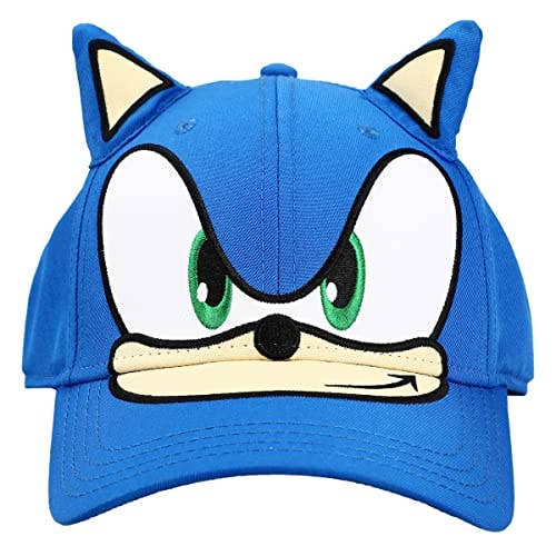 Sonic The Hedgehog Big Face with Plush Ears Snapback Hat