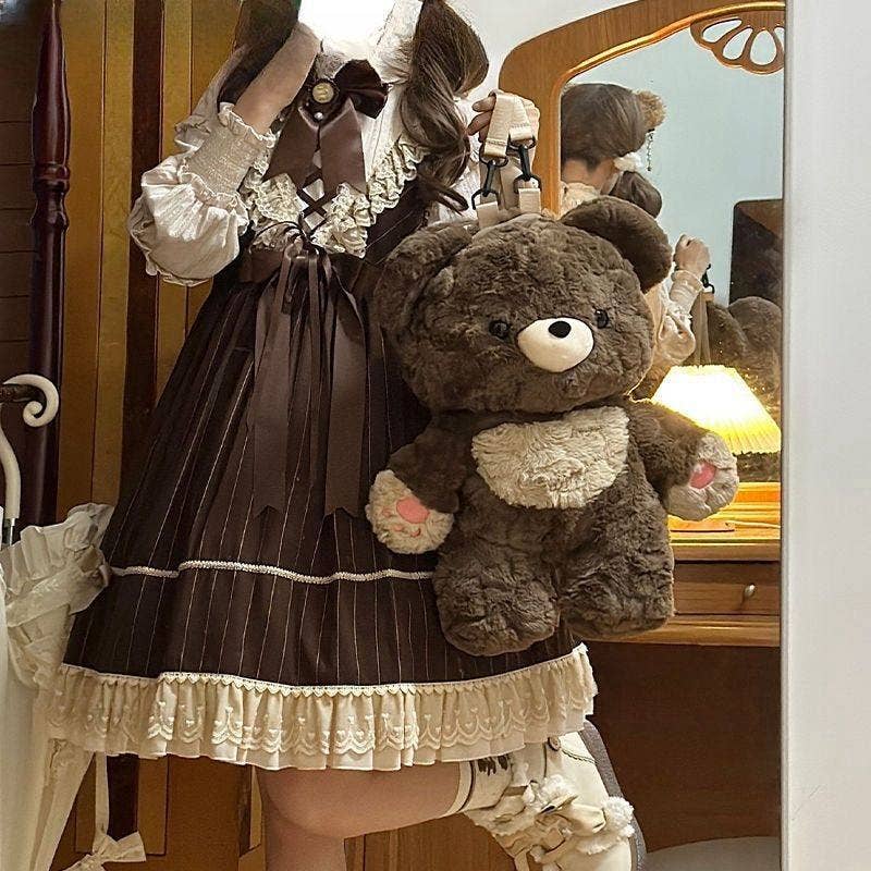 Cute Plush Teddy Bear Backpack