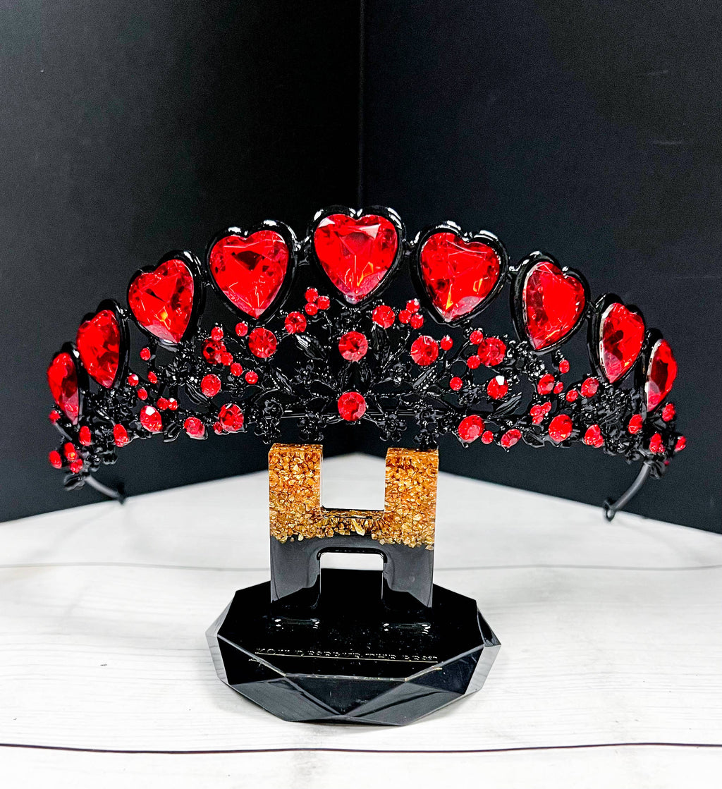 Queen of Heart Crown, Evil Witch Headband, Costume Headpiece