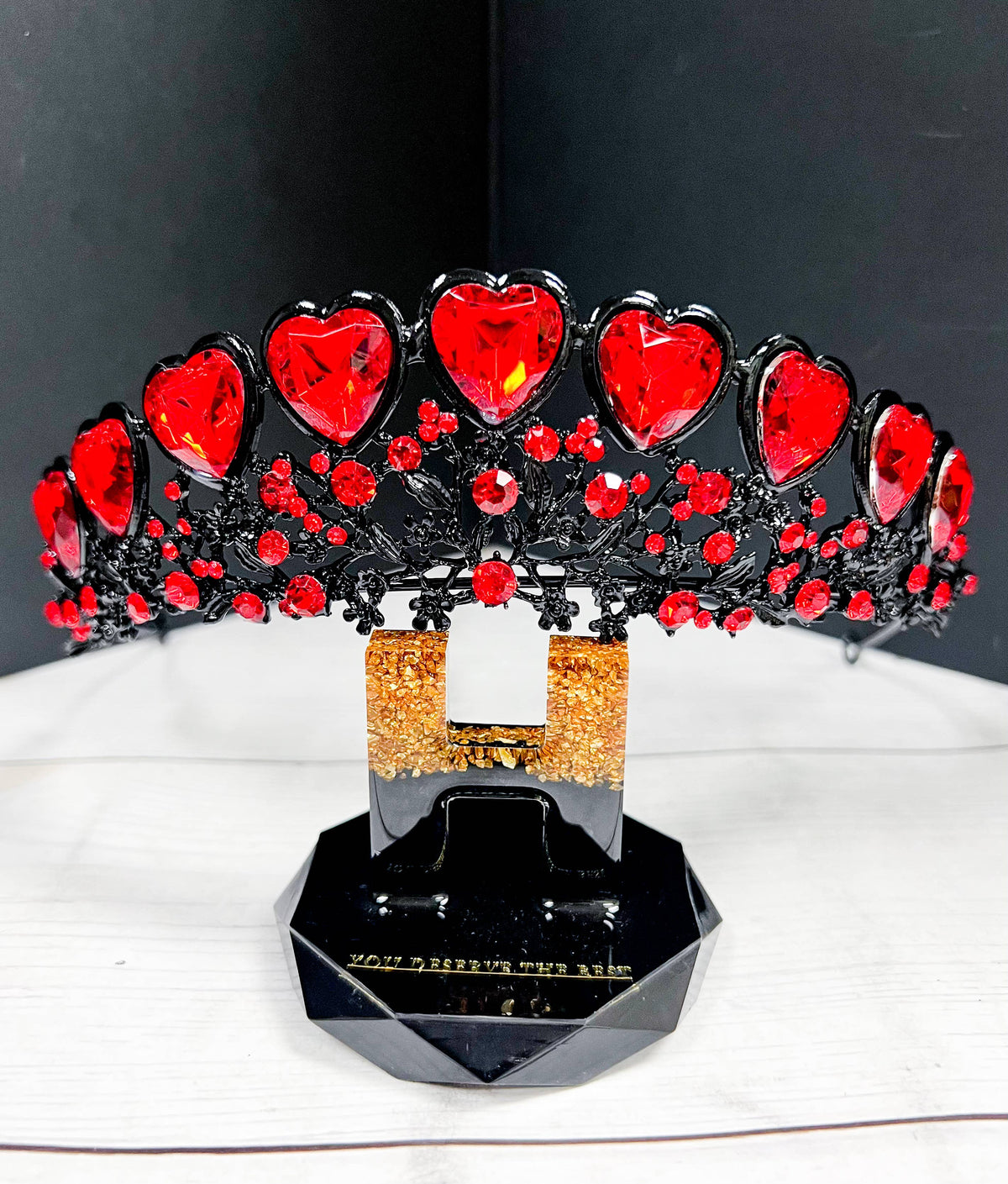 Queen of Heart Crown, Evil Witch Headband, Costume Headpiece
