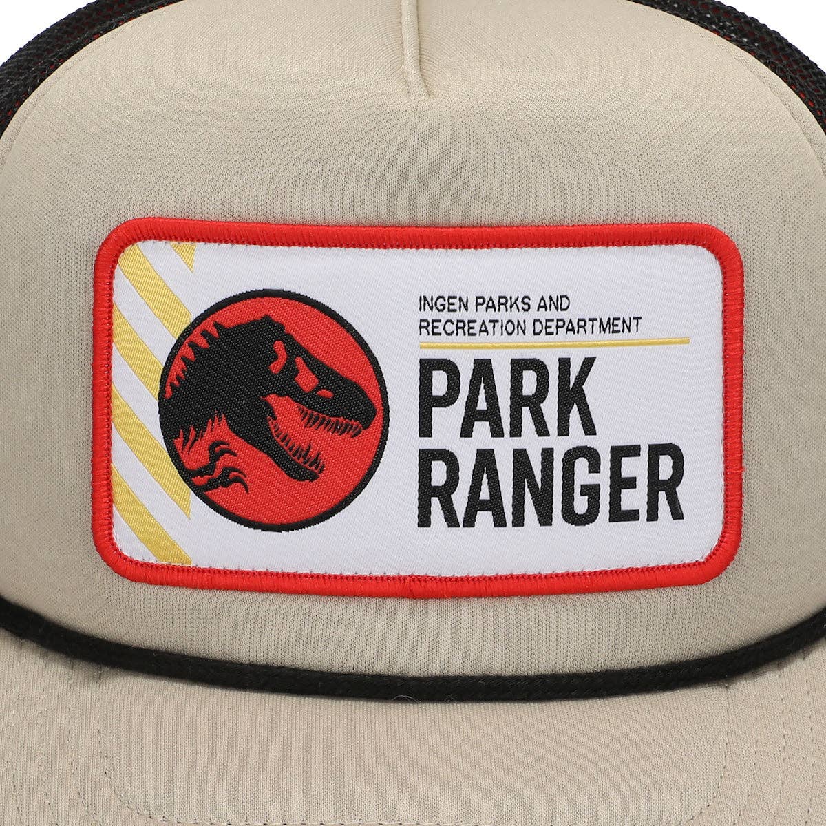 Jurassic Park Ingen Park Ranger Men's Tan Foam Trucker Hat