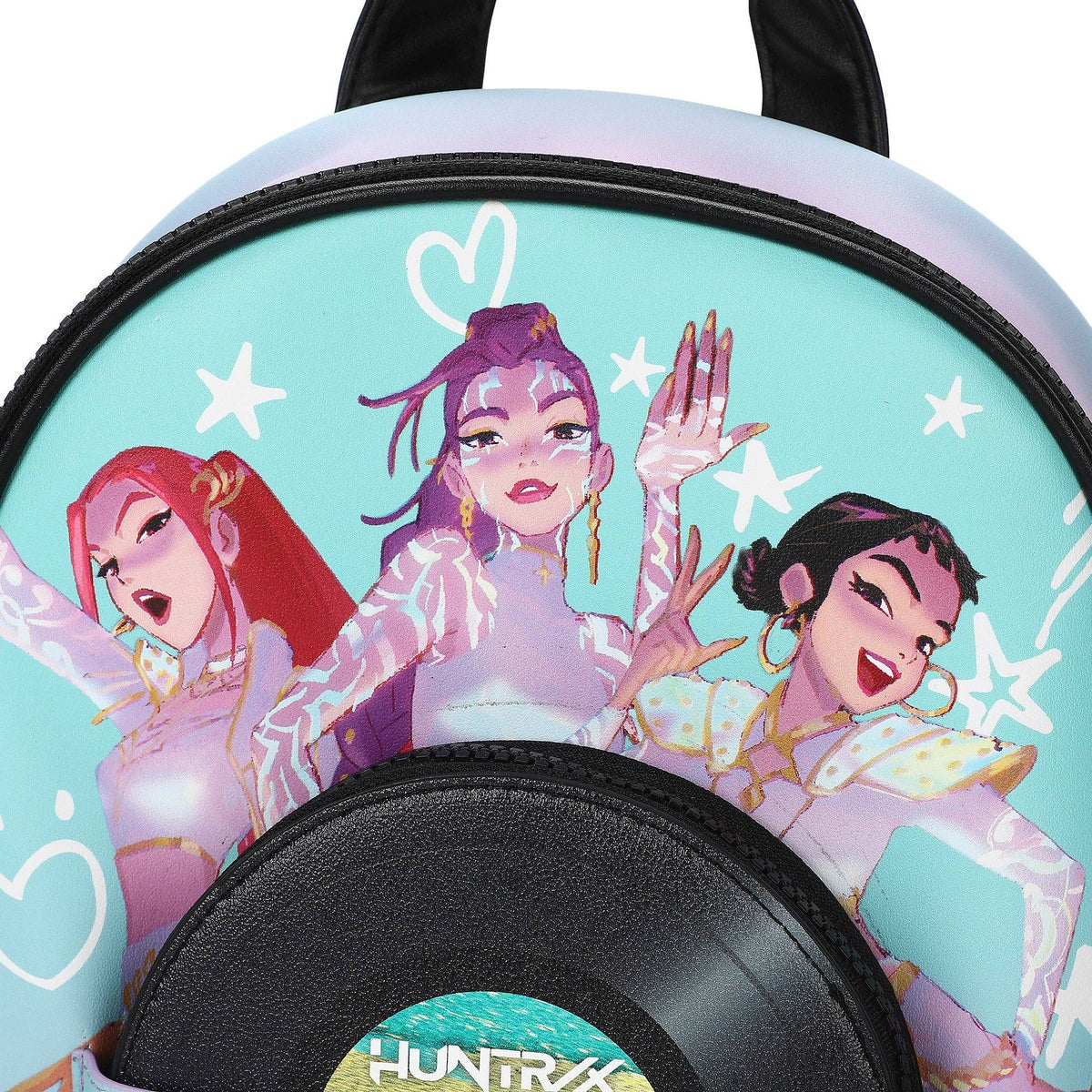KPop Demon Hunters Iridescent Women's 10" Mini Backpack with Coin Purse