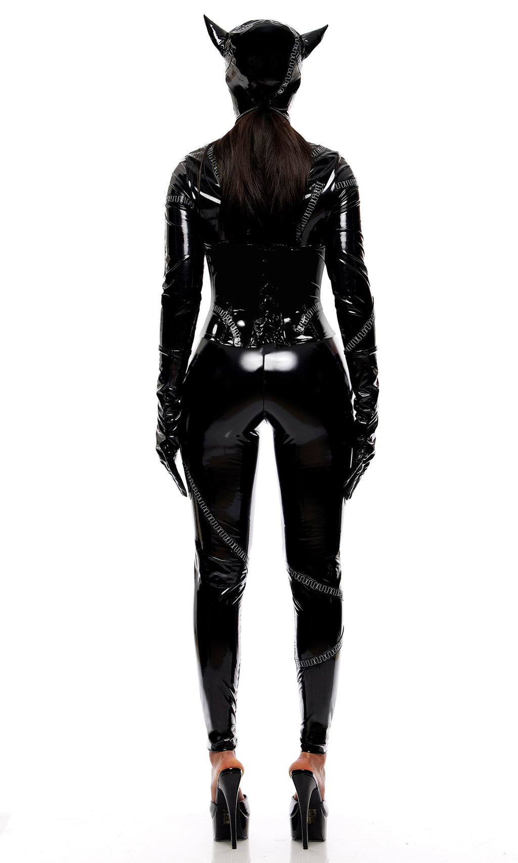 Here Kitty Kitty 4-Piece Cat Villain Costume Set
