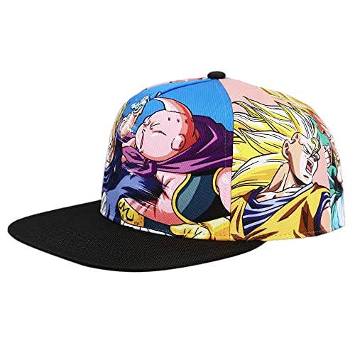 Dragon Ball Z Majin Buu & Goku Sublimation Panel Baseball Cap