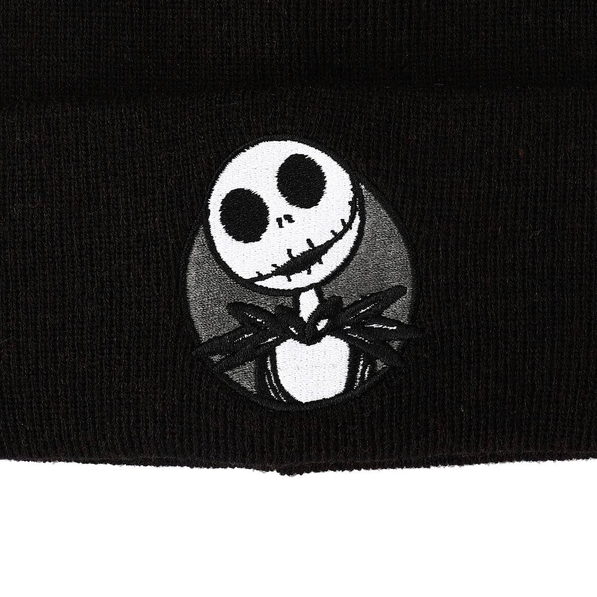 Nightmare Before Christmas Jack Skellington Black Cuff Beanie