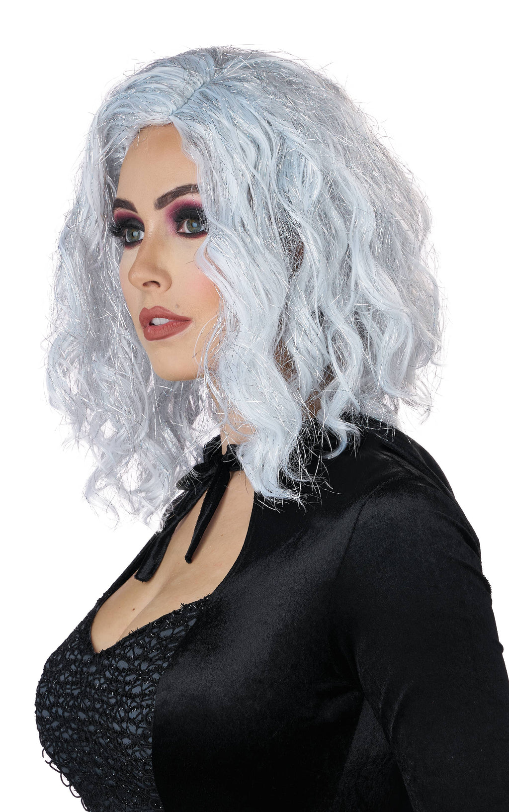 White Textured Bob Wig
