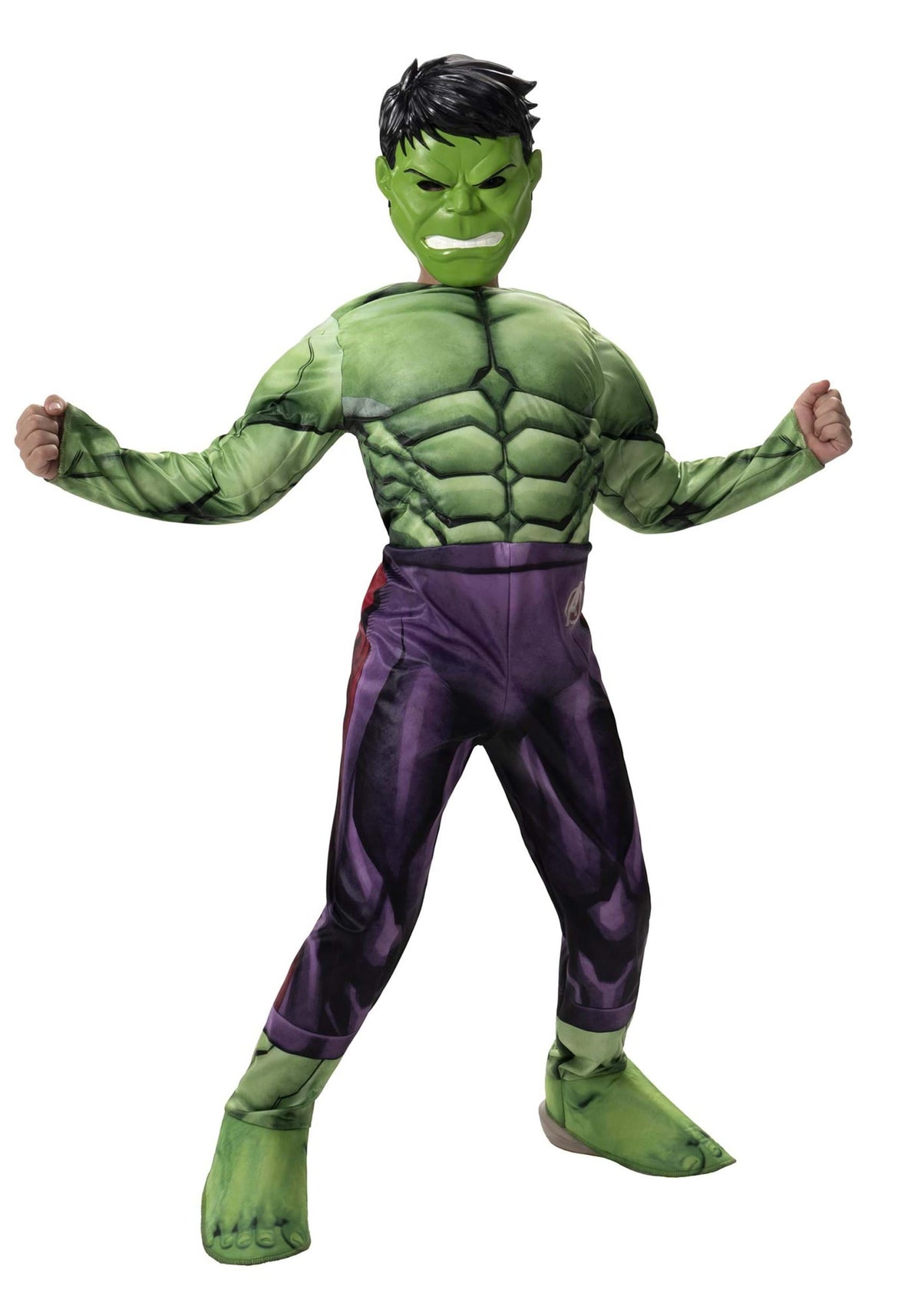 Hulk muscle chest child costume