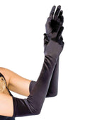 Extra long satin gloves
