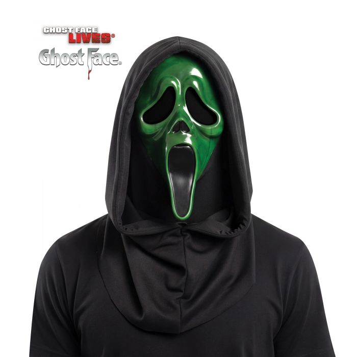 Blacklight ghost face mask