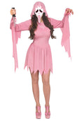 Pink glitter ghost face