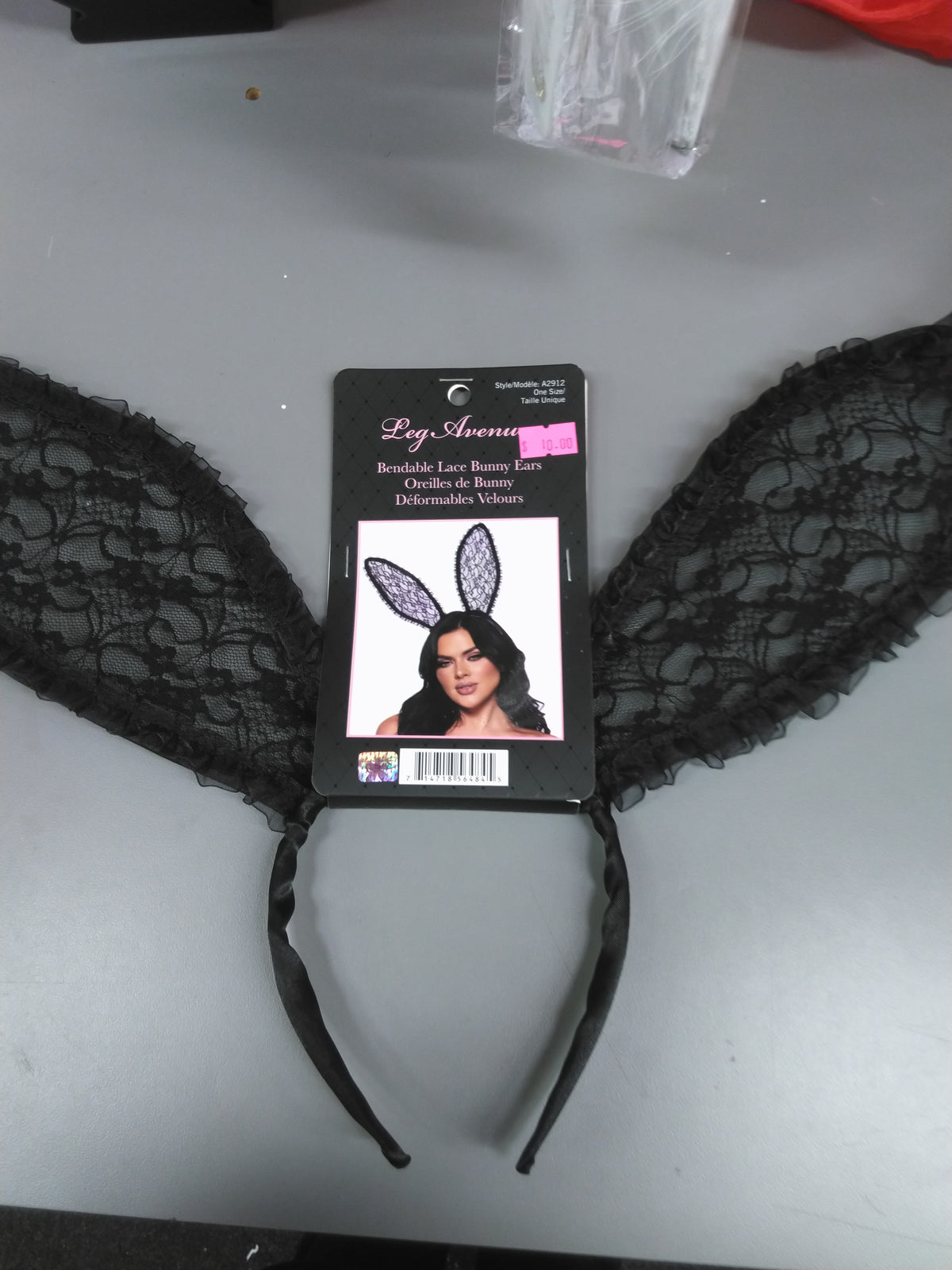 Black Lace Bunny Ears
